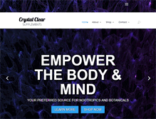 Tablet Screenshot of crystalclearsupplements.com